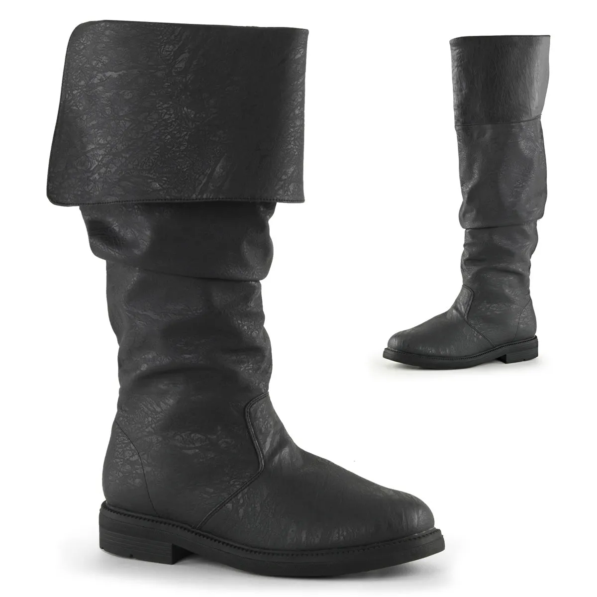 Cuffed Knee High Renaissance Boot ROBINHOOD-100