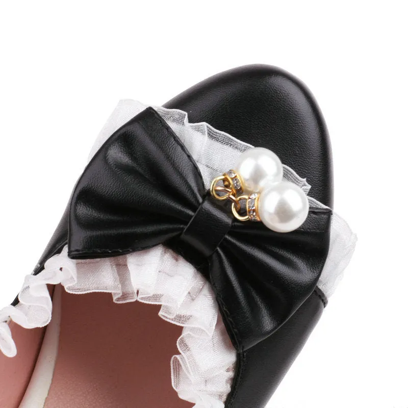 Cute Princess High Heels Retro Elegant Lolita Shoes Women's Shoes