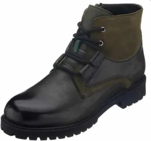 DALGALA Men's Big Size Khaki Calf Leather Casual Boots Lace up Comfortable Boots (us_footwear_size_system, adult, men, numeric, xx_wide, numeric_11)