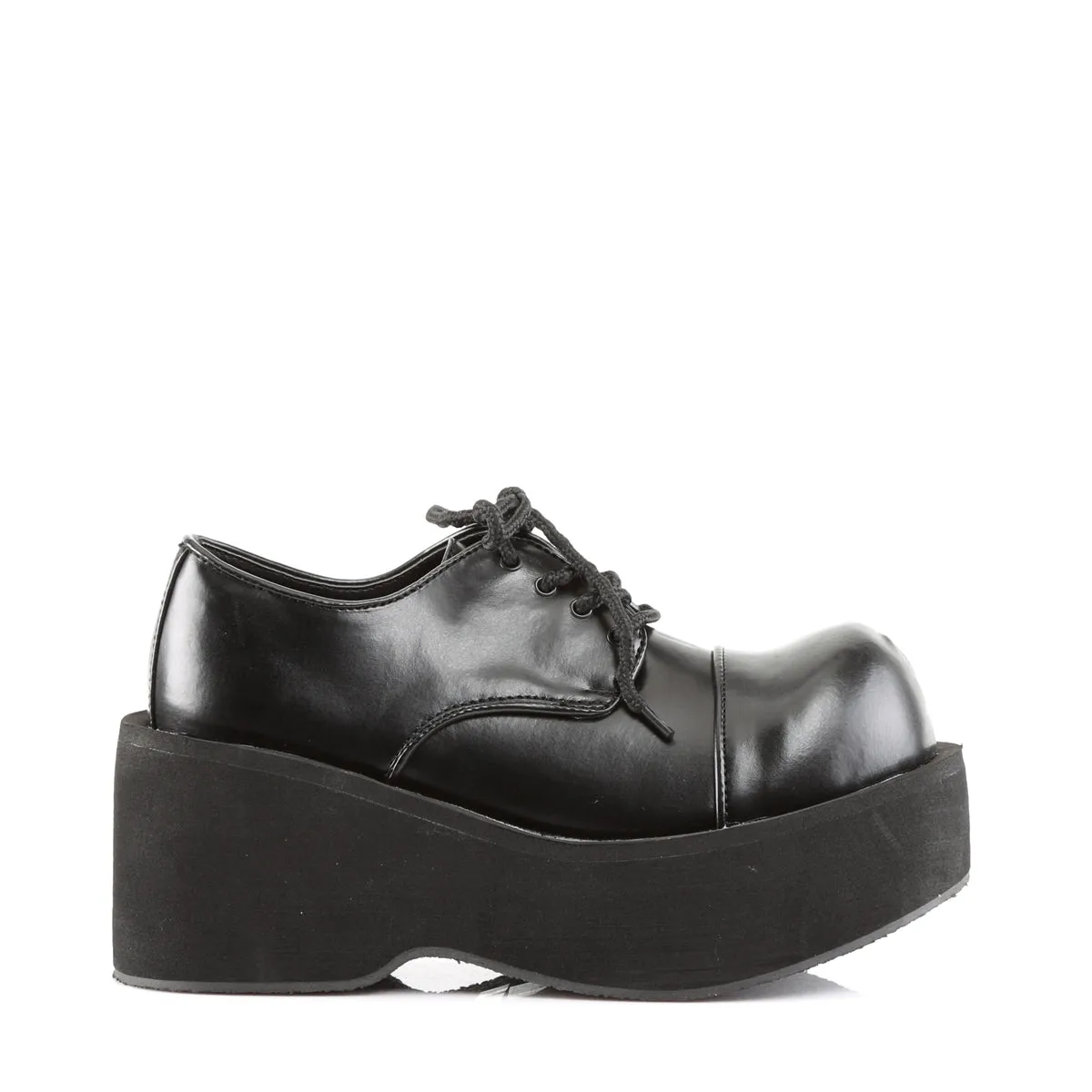 DANK-101 DemoniaCult Black Vegan Leather Sexy Women's Heels & Platform Shoes (Alternative Footwear)