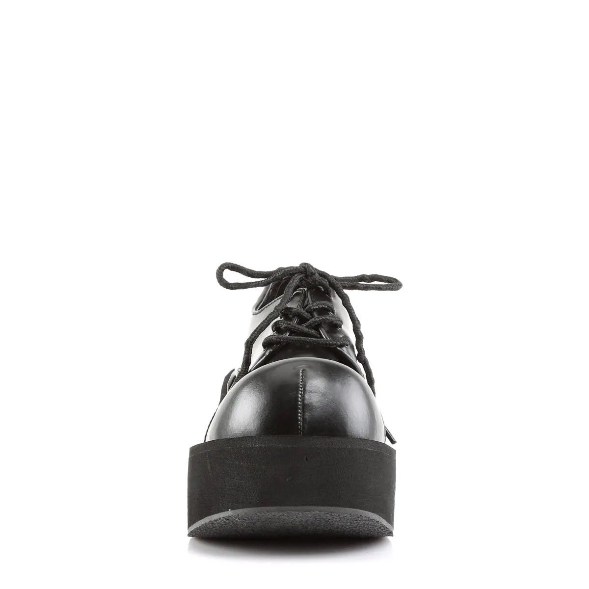 DANK-101 DemoniaCult Black Vegan Leather Sexy Women's Heels & Platform Shoes (Alternative Footwear)