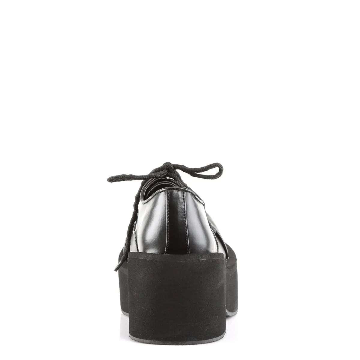 DANK-101 DemoniaCult Black Vegan Leather Sexy Women's Heels & Platform Shoes (Alternative Footwear)