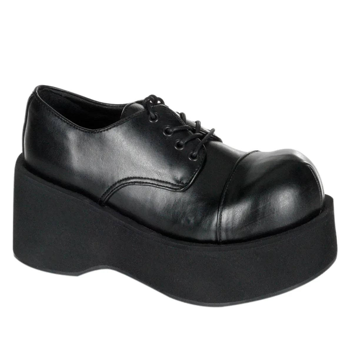 DANK-101 DemoniaCult Black Vegan Leather Sexy Women's Heels & Platform Shoes (Alternative Footwear)