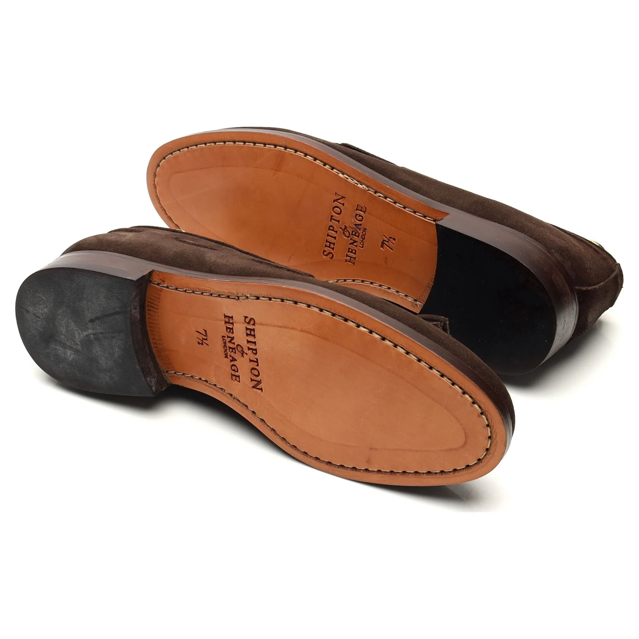 'Dart' Dark Brown Suede Tassel Loafer UK 7.5