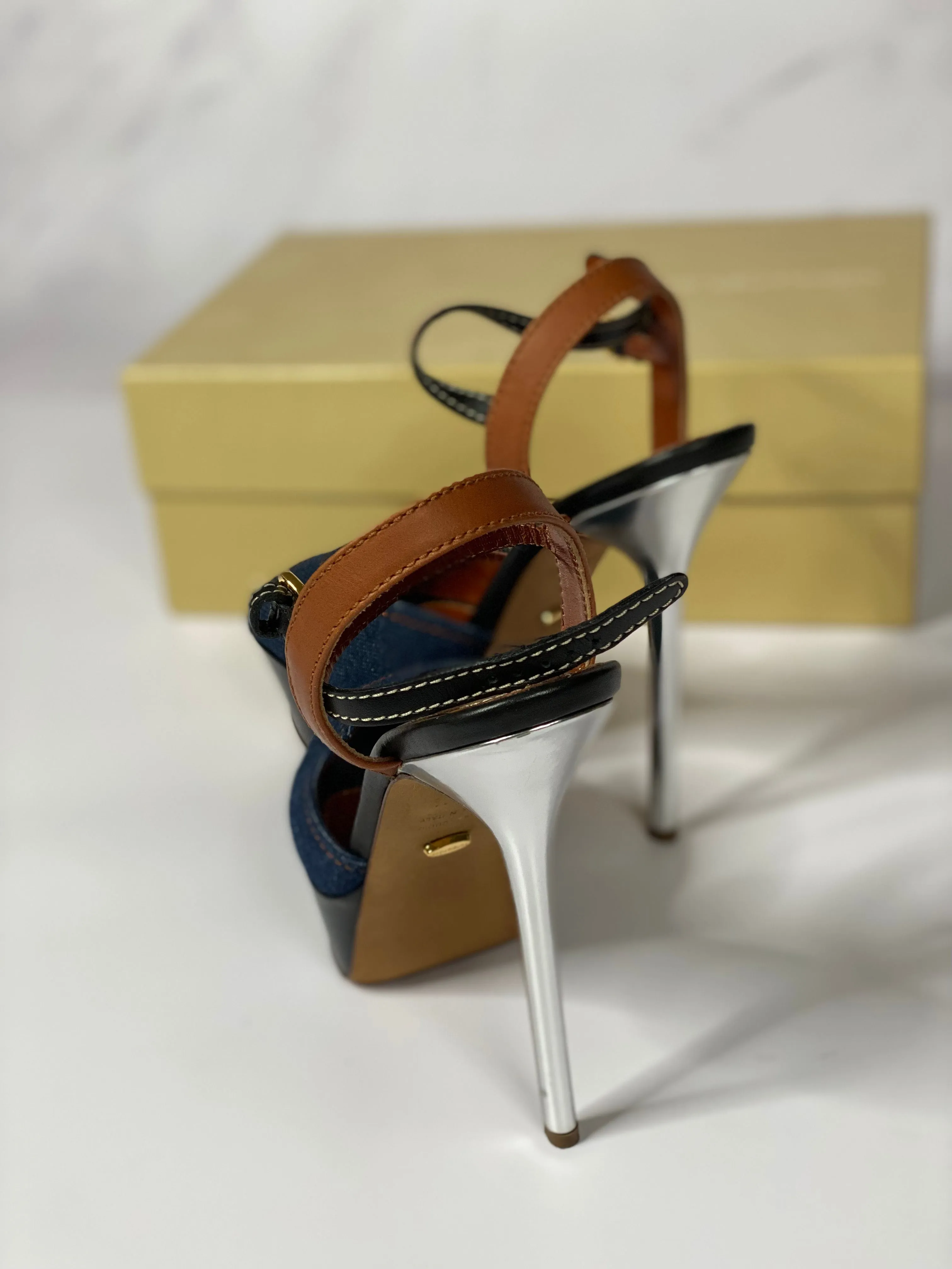 Denim Stiletto Heels