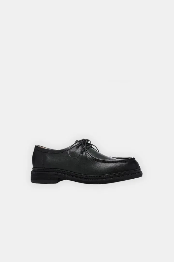 Derby Leather Lace-Up Shoes