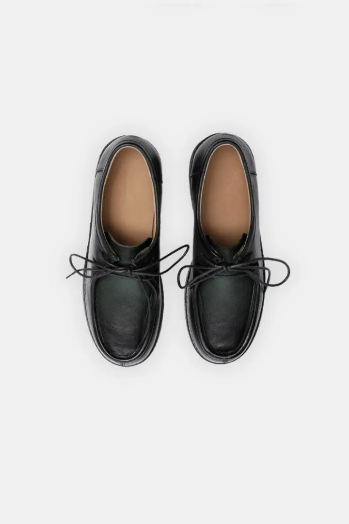 Derby Leather Lace-Up Shoes