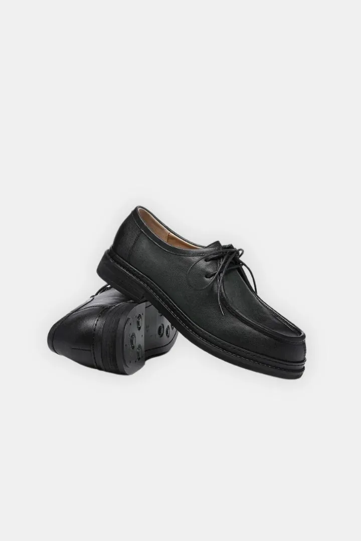 Derby Leather Lace-Up Shoes
