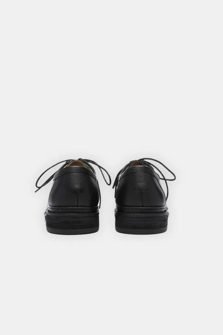 Derby Leather Lace-Up Shoes