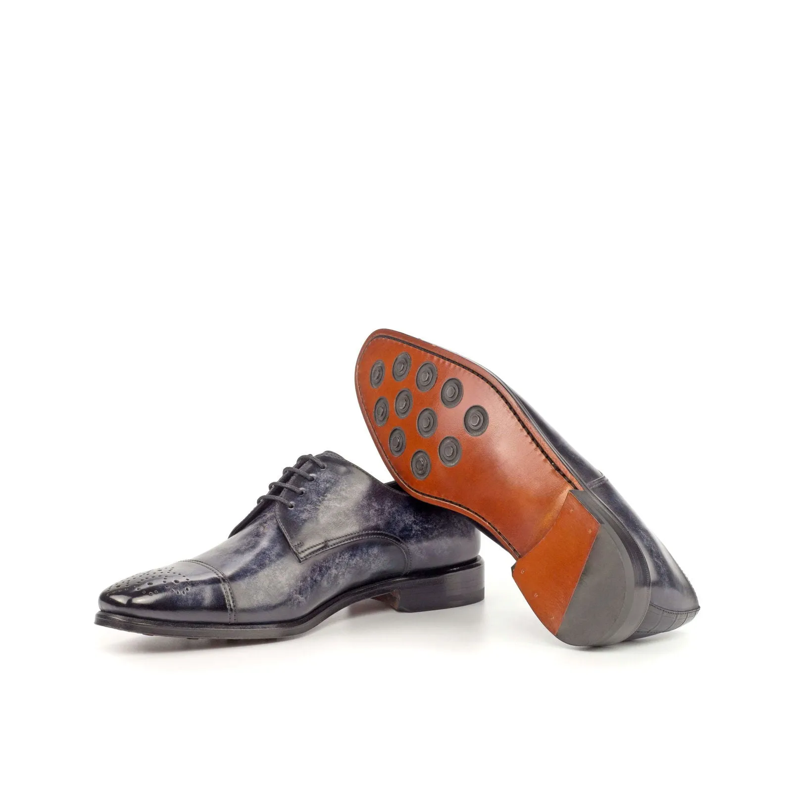 Derby-Patina, Painted Croco, Grey, Black-Wholesale