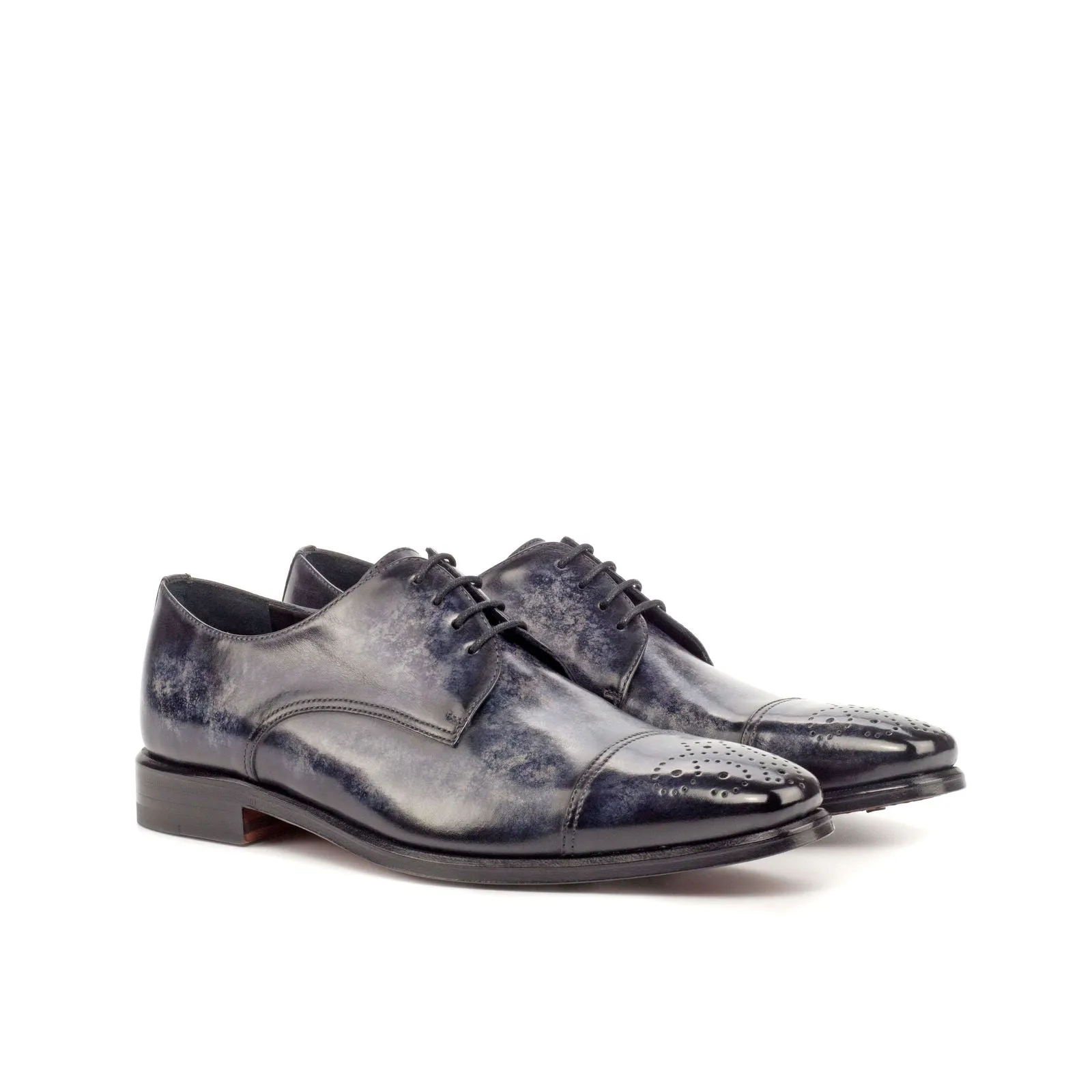 Derby-Patina, Painted Croco, Grey, Black-Wholesale