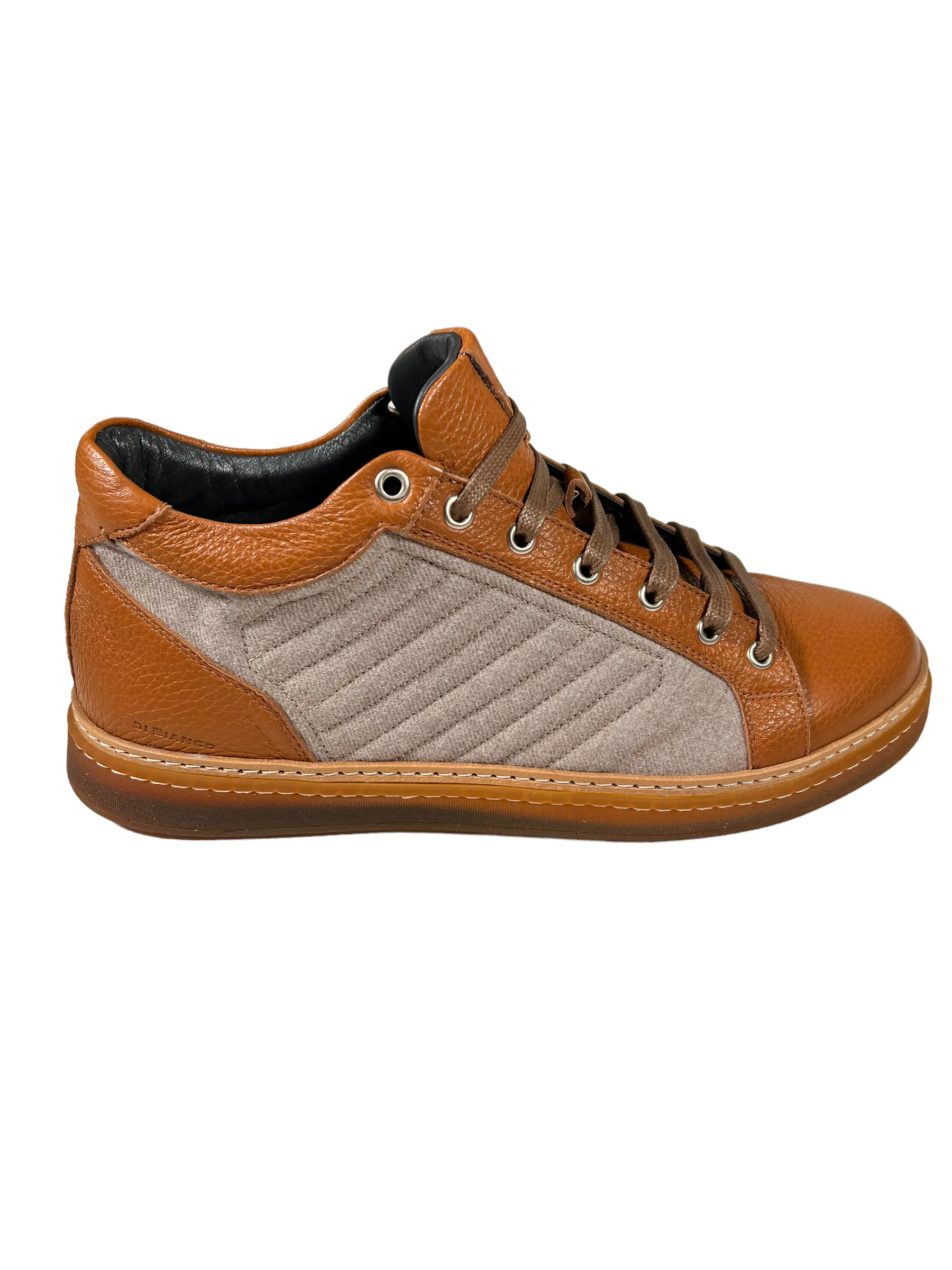 DI BIANCO MEN'S BOXER SNEAKER - BRANDY/GREY