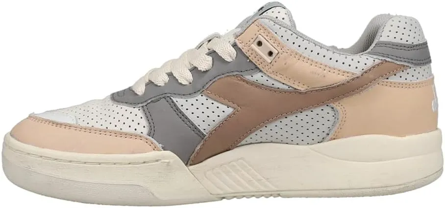 Diadora Mens B.560 Apulia Used Italia Lace Up Sneakers Shoes Casual - Grey
