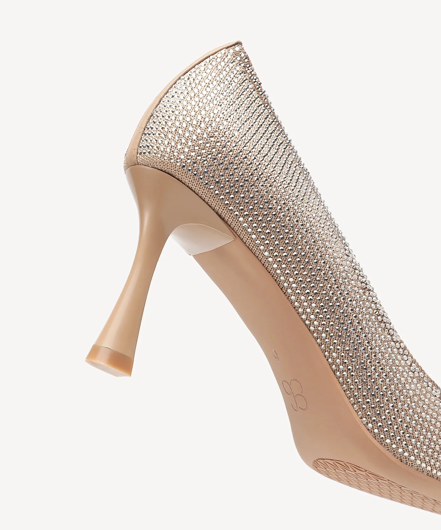 Diamond Pointed Toe Heeled Pumps