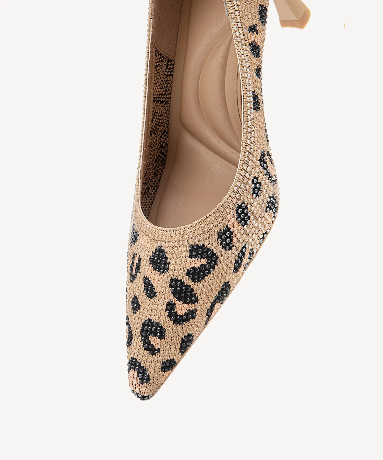 Diamond Pointed Toe Heeled Pumps