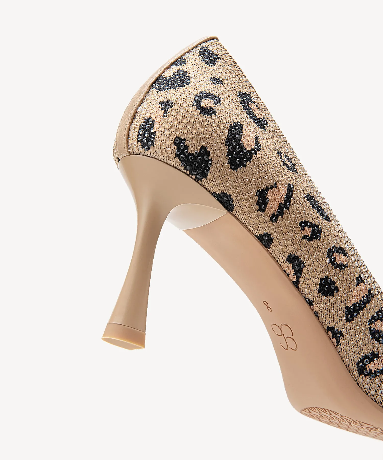 Diamond Pointed Toe Heeled Pumps