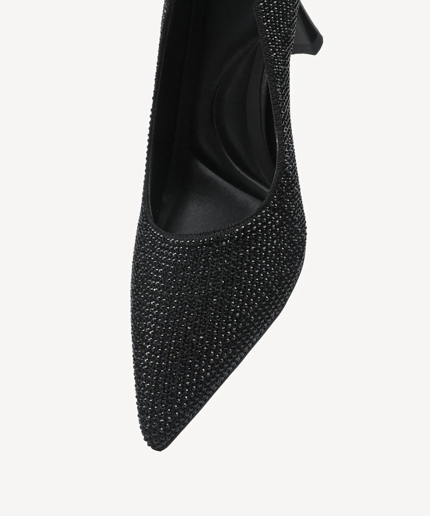 Diamond Pointed Toe Heeled Pumps