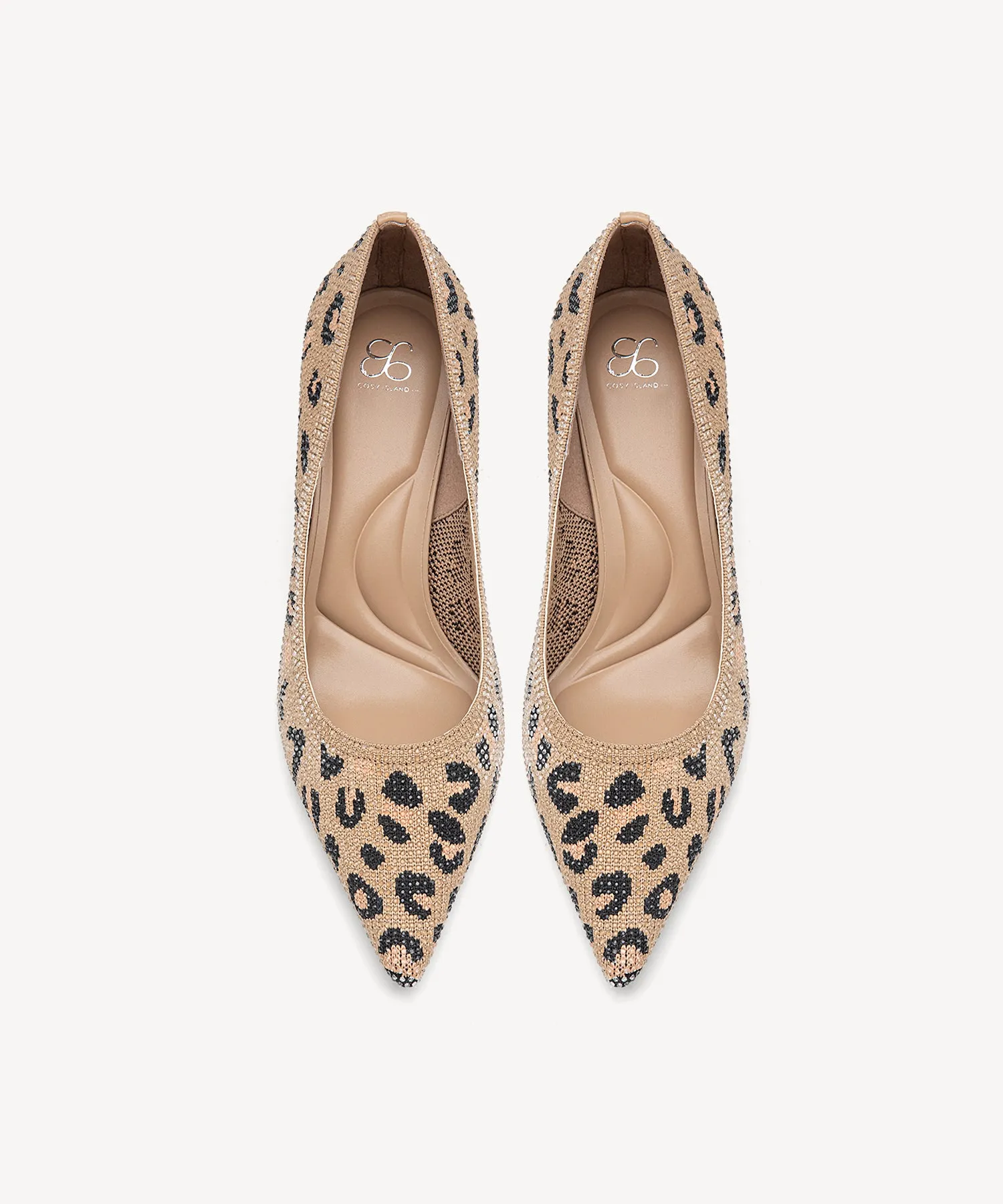 Diamond Pointed Toe Heeled Pumps