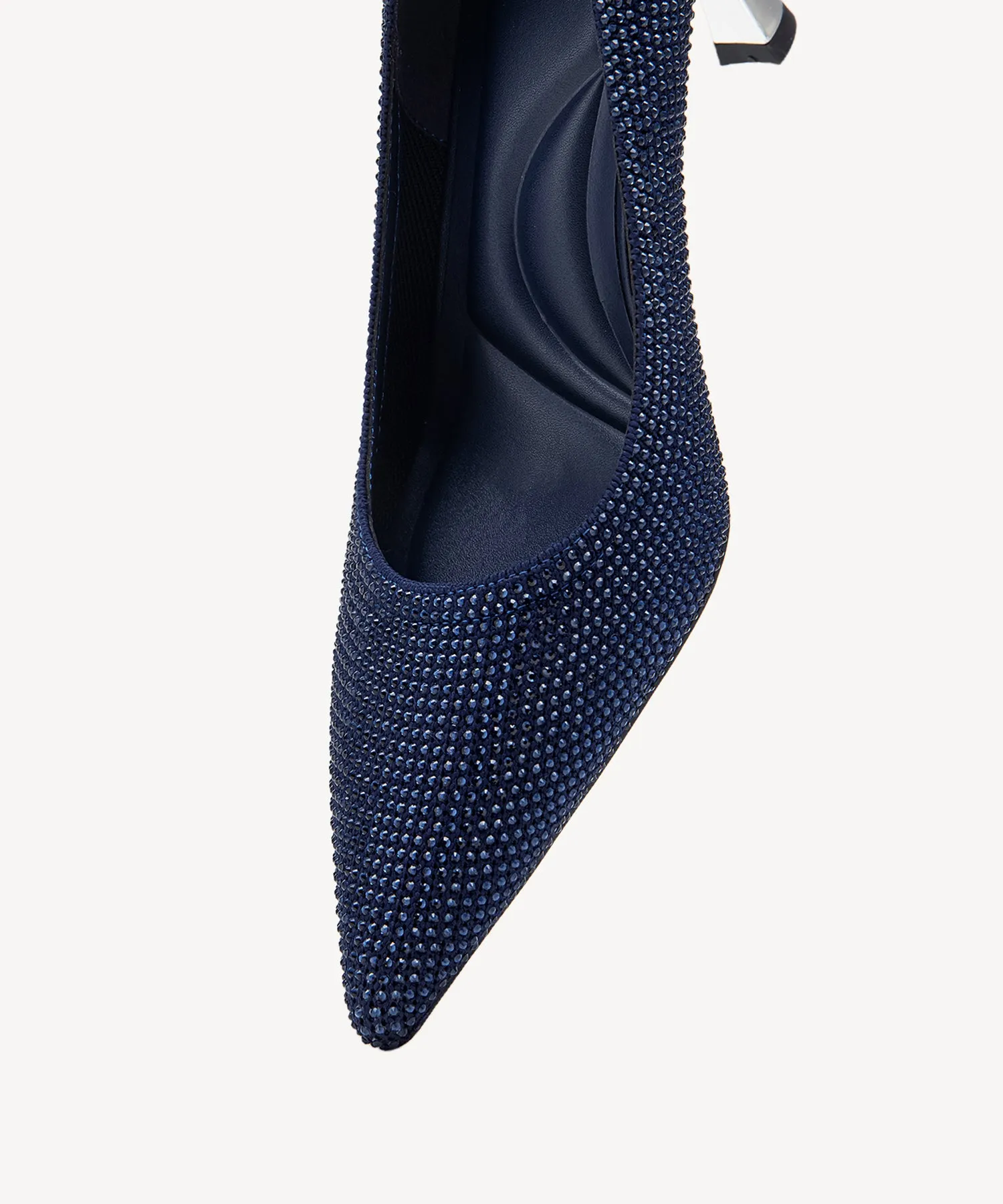 Diamond Pointed Toe Heeled Pumps