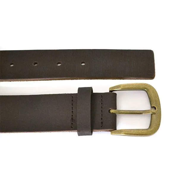 DION - Mens Brown Leather Belt