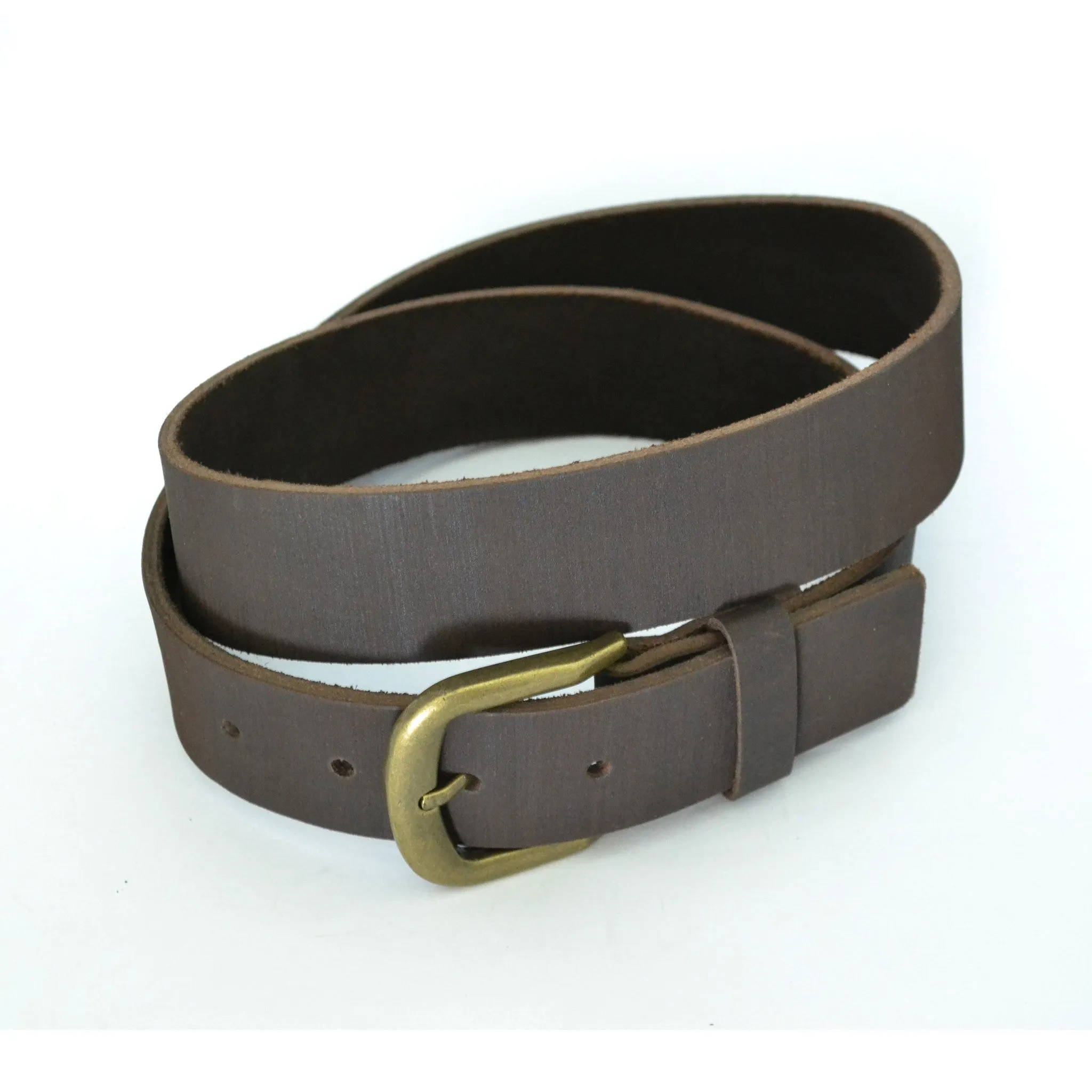 DION - Mens Brown Leather Belt
