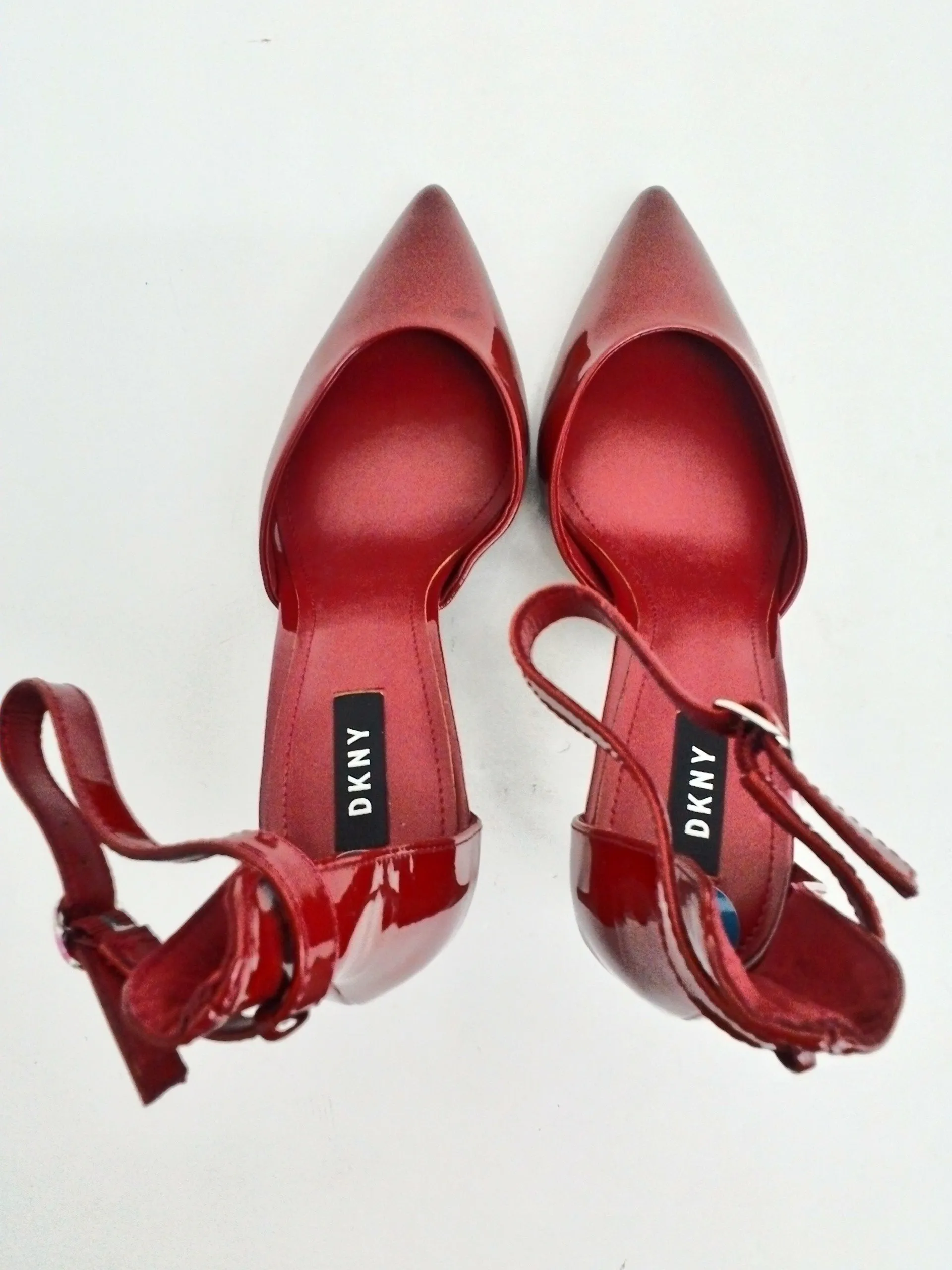 DKNY Women's Red Patent Heels Size 9