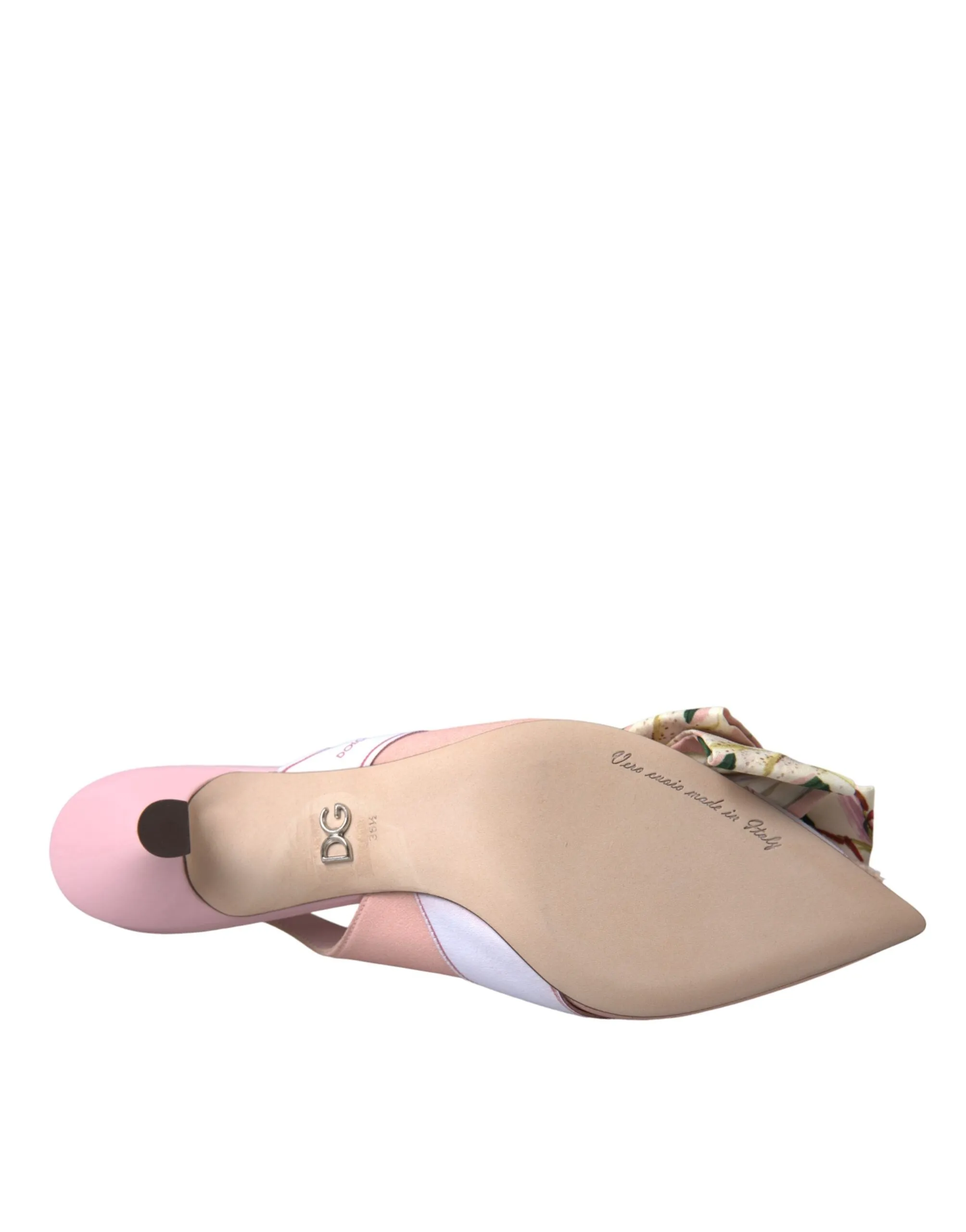 Dolce & Gabbana Crystal Cady Slingback Pumps In Pink
