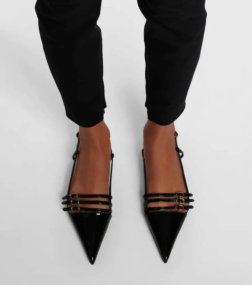 Dolce&Gabbana Patent leather slingback ballet flats