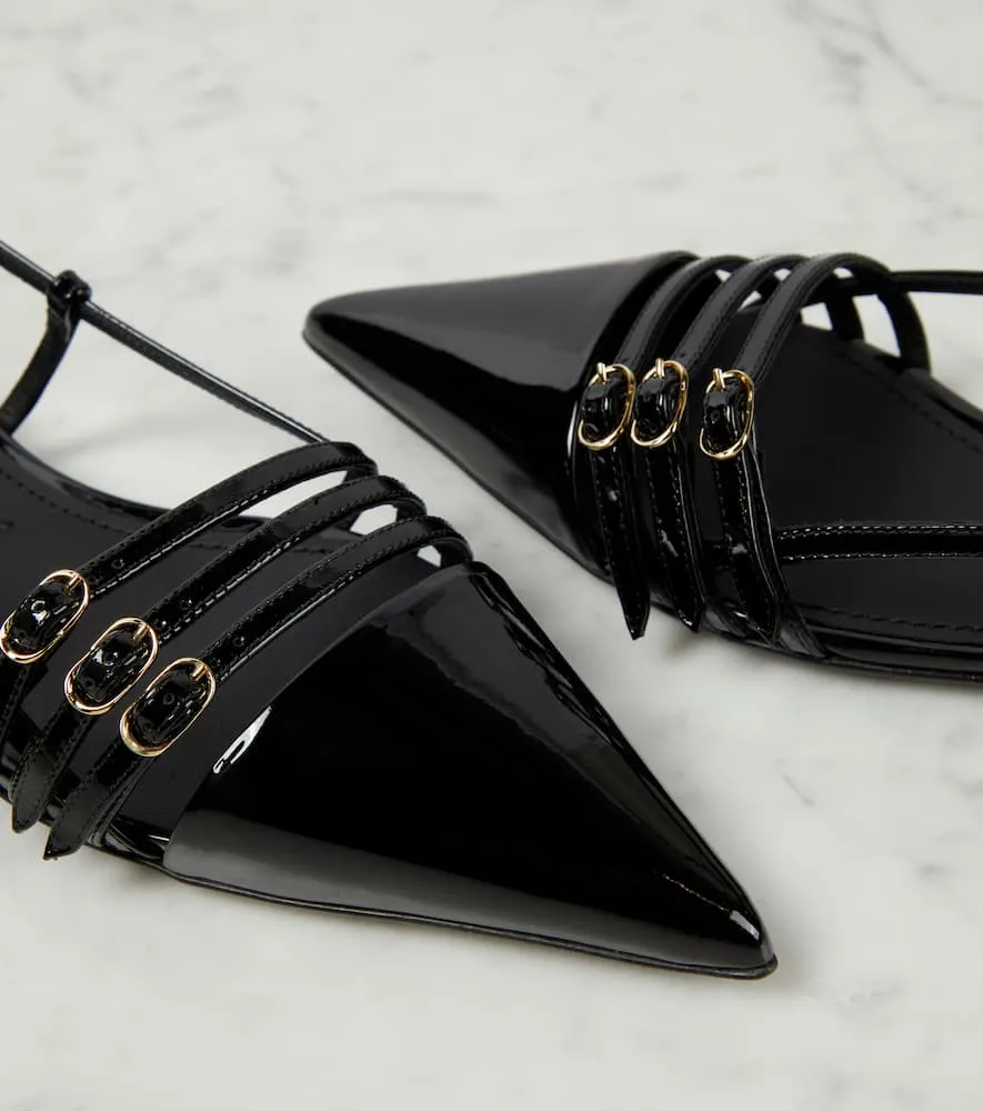 Dolce&Gabbana Patent leather slingback ballet flats