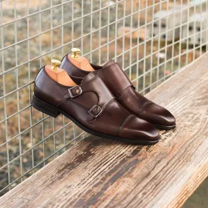 Double Monk-Painted Calf, Dark Brown