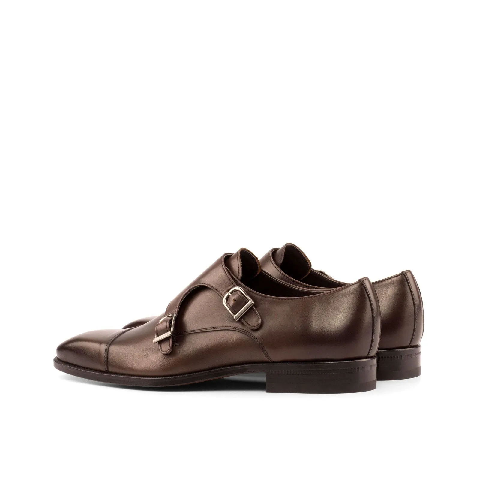 Double Monk-Painted Calf, Dark Brown