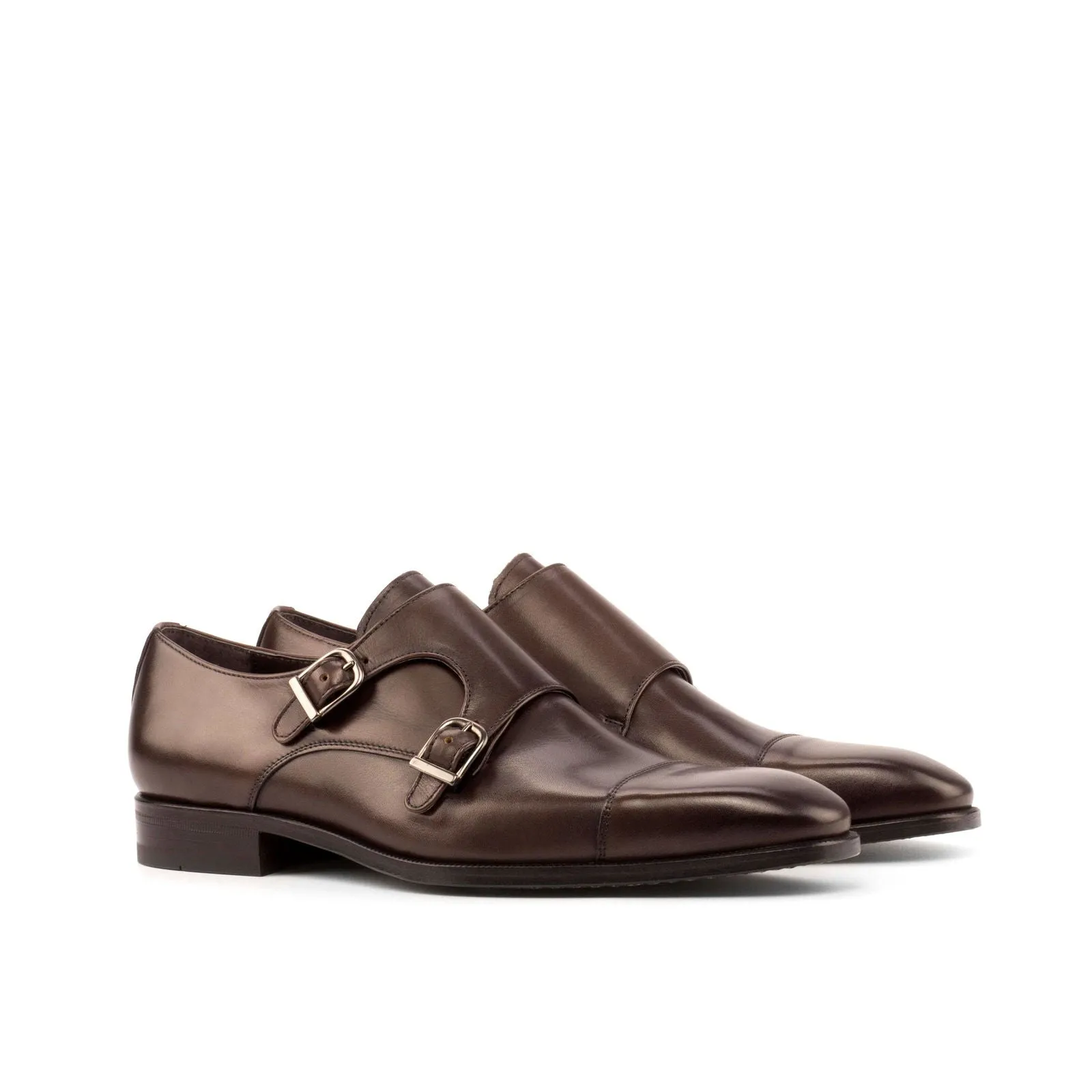 Double Monk-Painted Calf, Dark Brown
