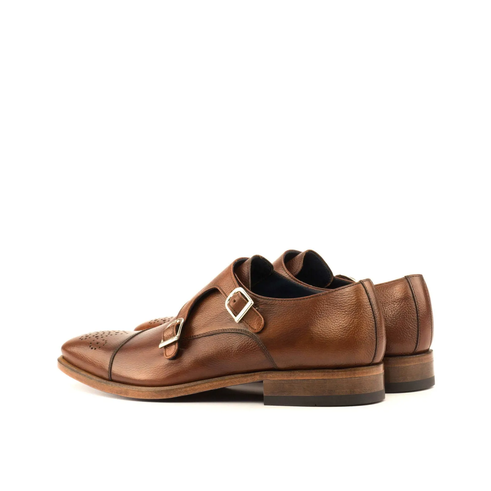 Double Monk-Painted Full Grain, Brown