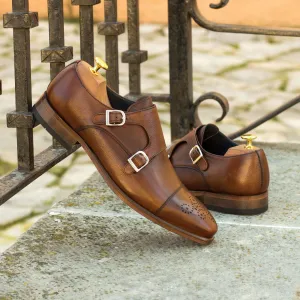 Double Monk-Painted Full Grain, Brown