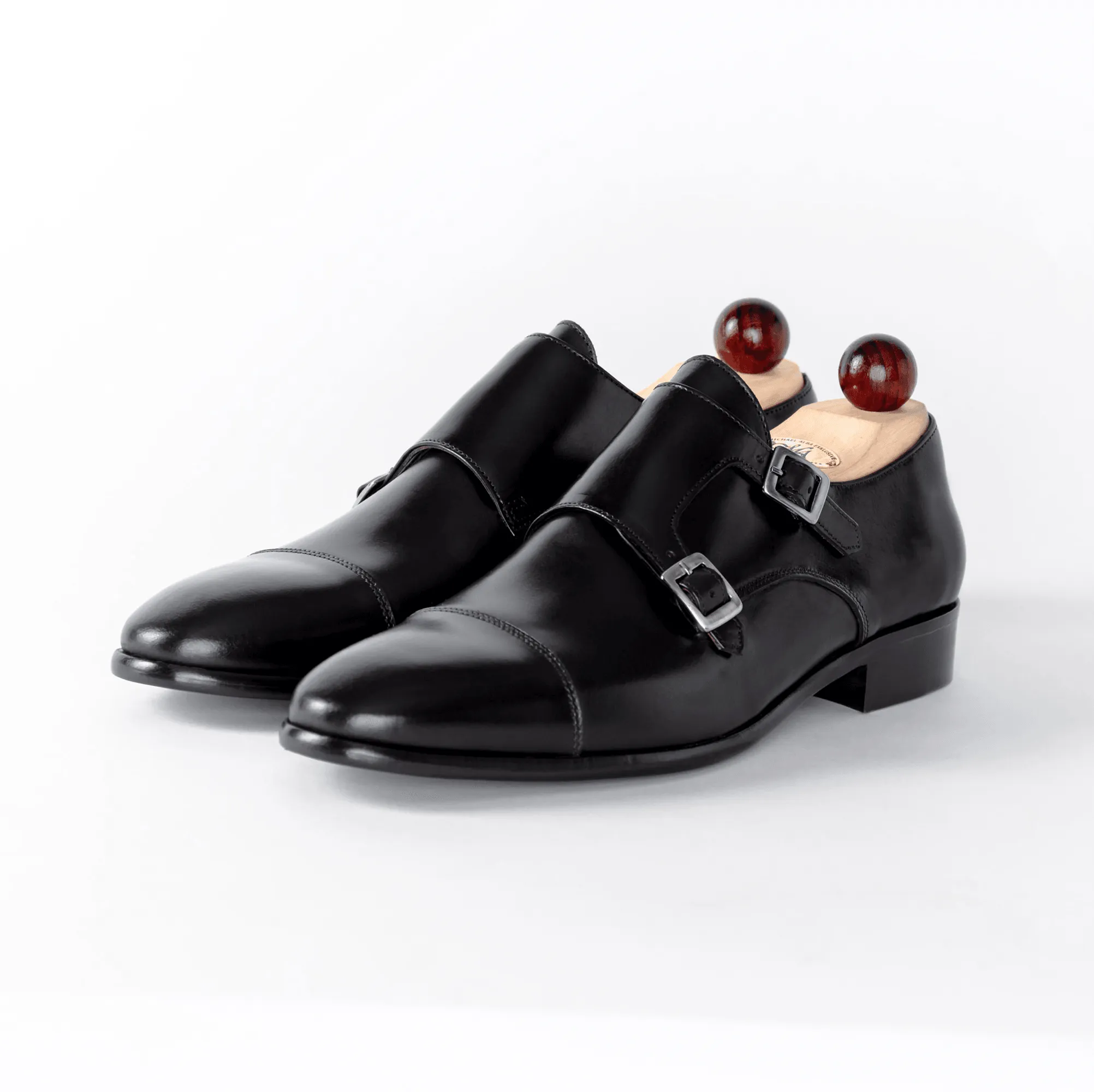 Double Monk Schwarz | Herrenschuhe