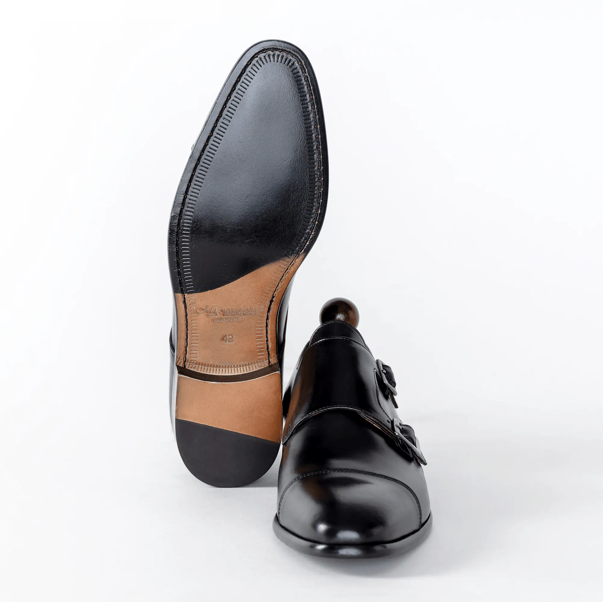 Double Monk Schwarz | Herrenschuhe