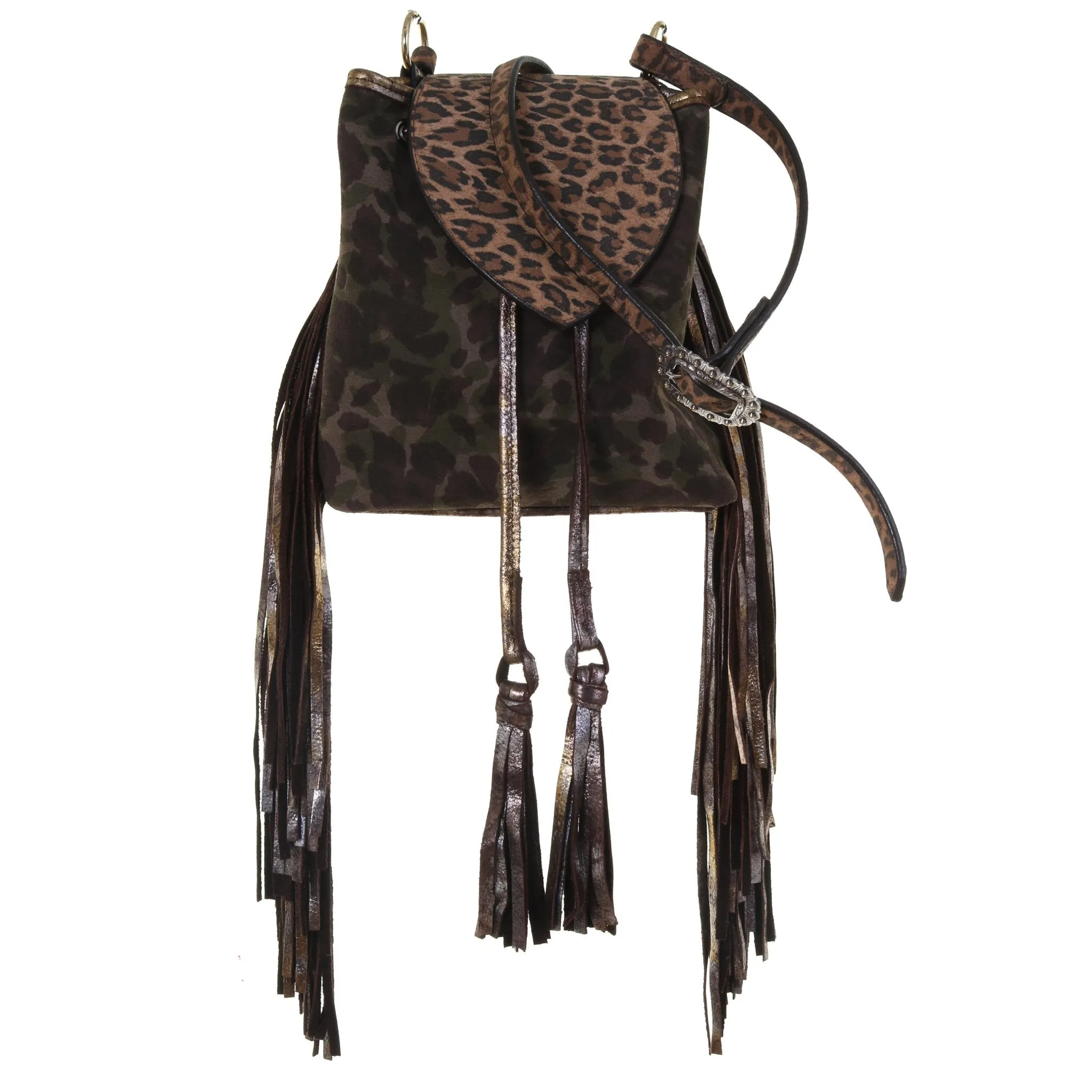 DP12 - Camo and Cheetah Drawstring Pouch Purse