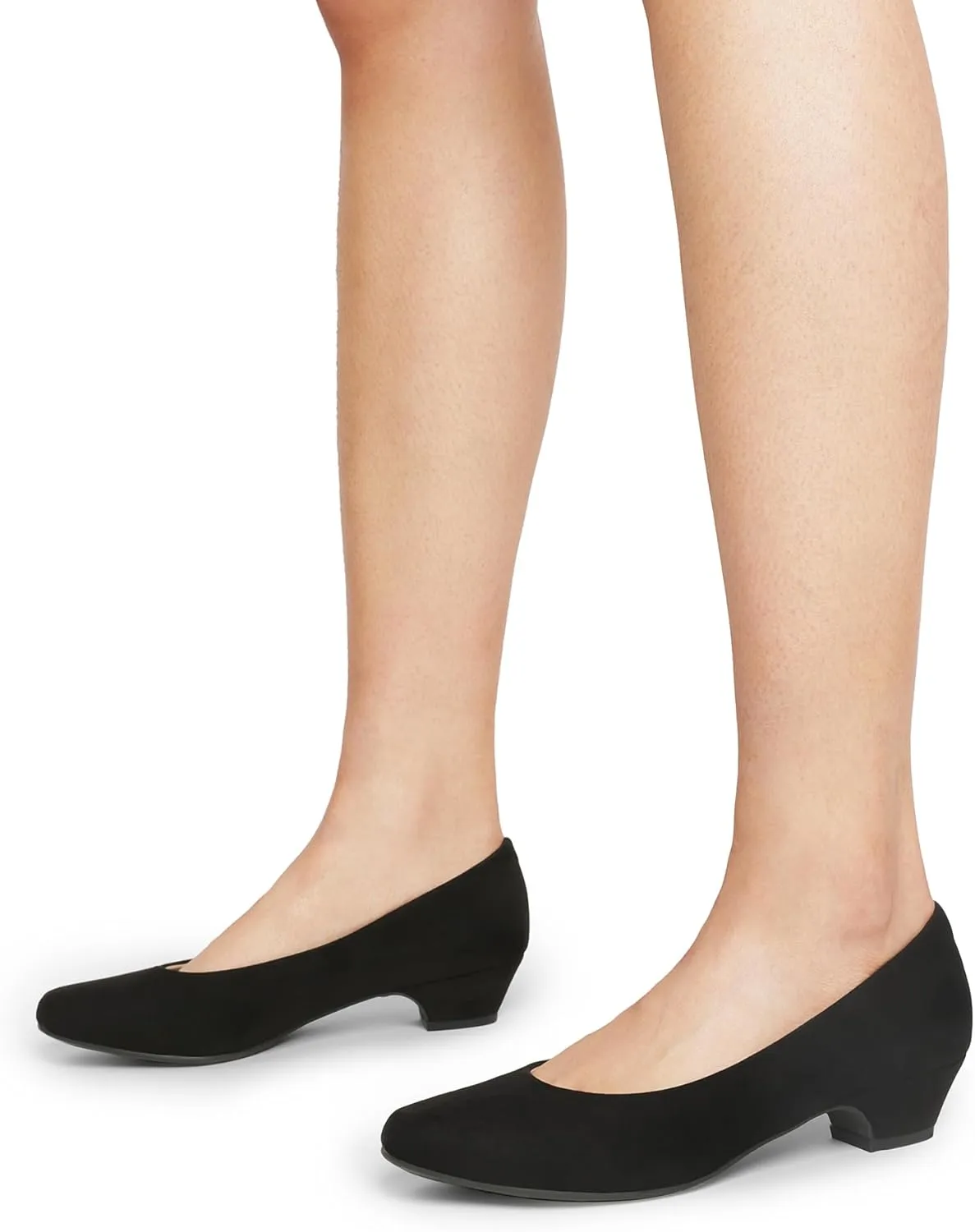 DREAM PAIRS Women's Mila Low Chunky Heel Pump Shoes