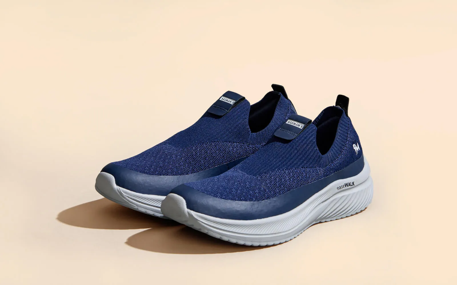 Ease Walk Slip Ons : Blue