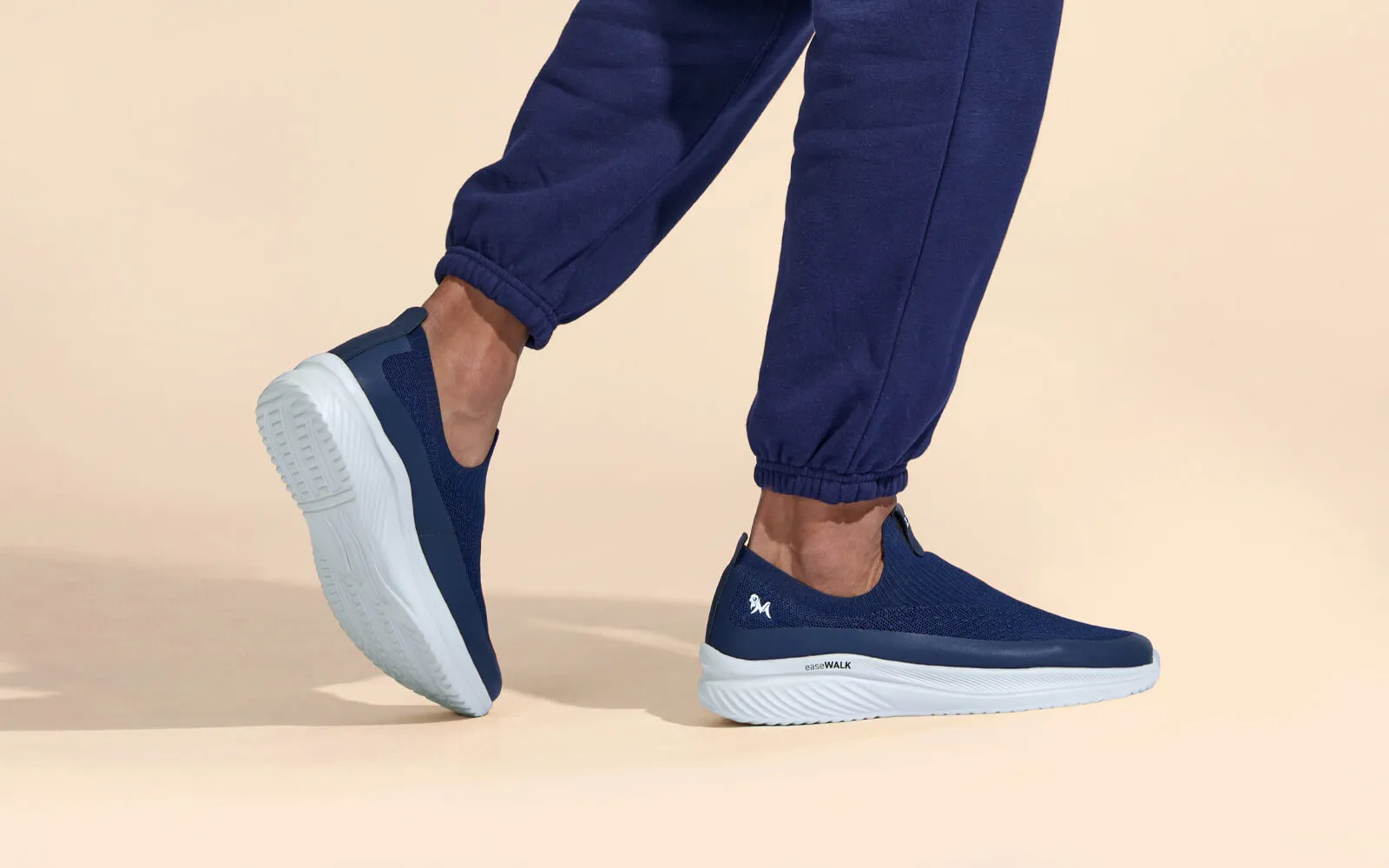 Ease Walk Slip Ons : Blue