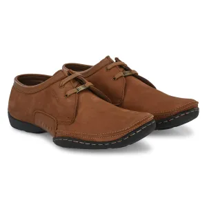 Egoss Casual Derby Lace Up Nubuck Leather Shoes For Men