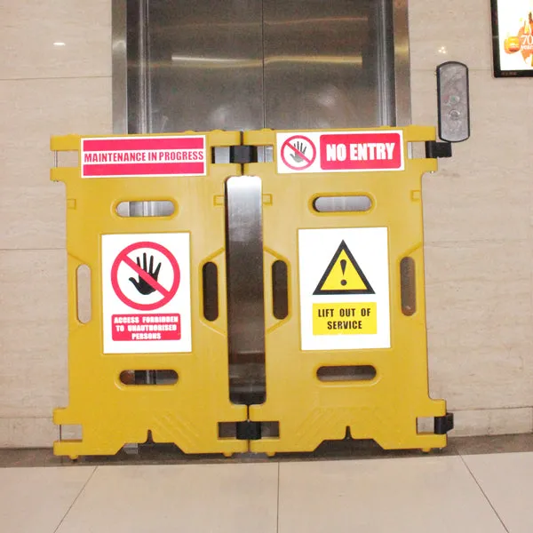 Elevator Maintenance Safety Barrier