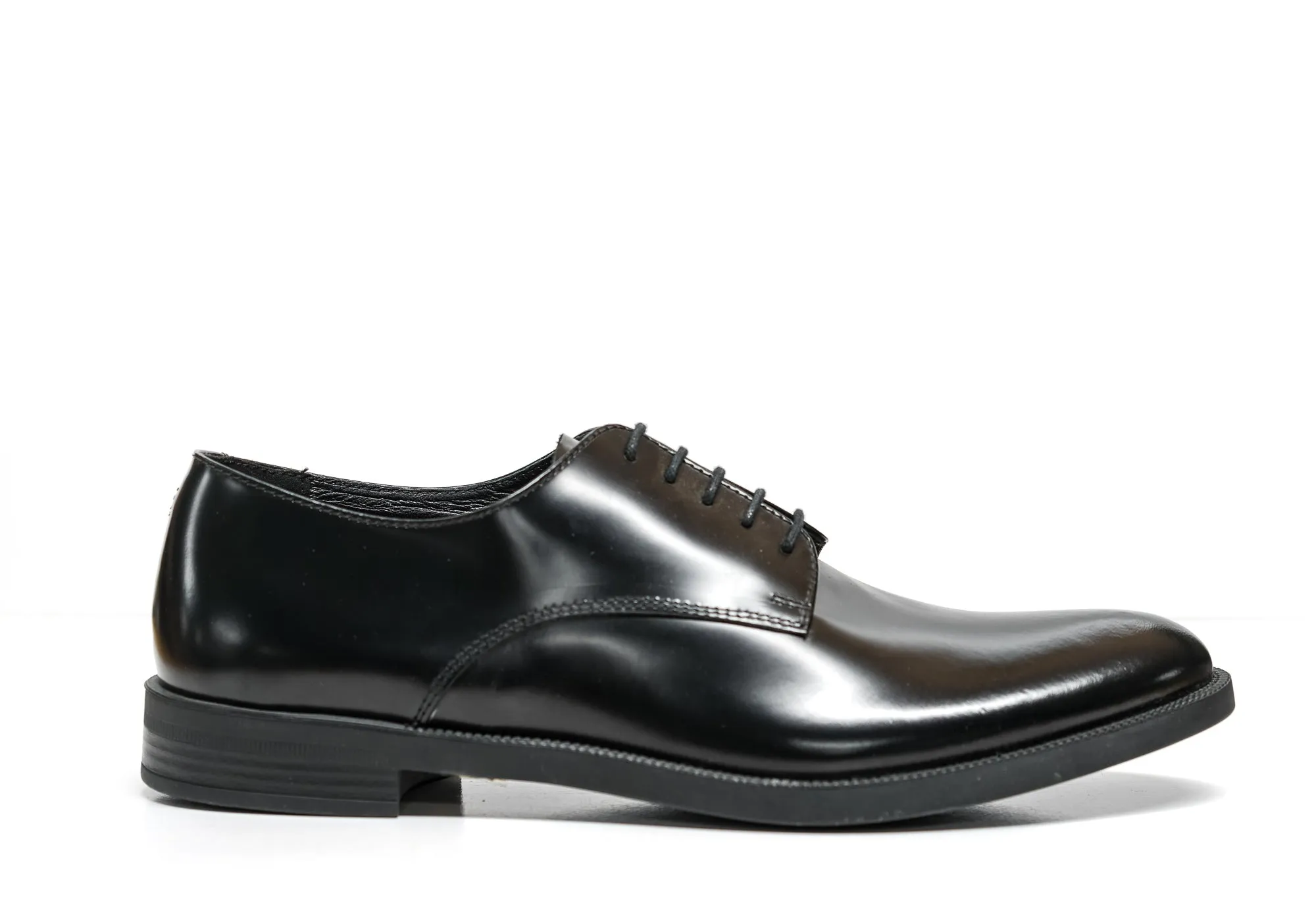 Emporio Armani Men's Black Derby Lace Up Shoes X4C510 - 30% off