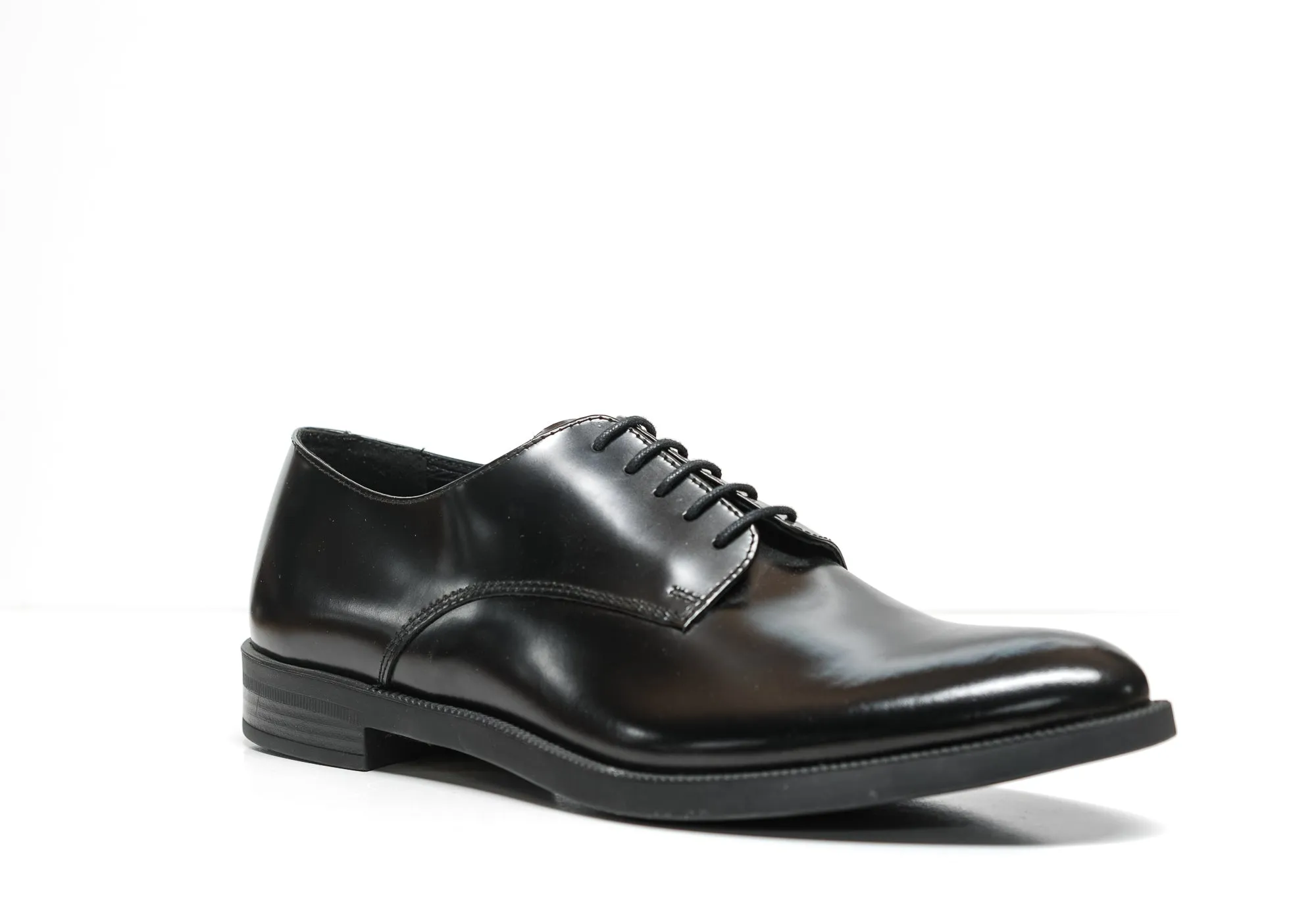 Emporio Armani Men's Black Derby Lace Up Shoes X4C510 - 30% off