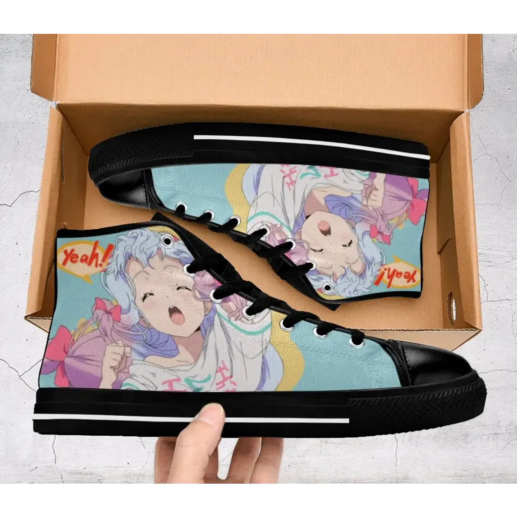 Eromanga Sensei Funny Cute Sagiri Shoes High Top Sneakers for Kids and Adults