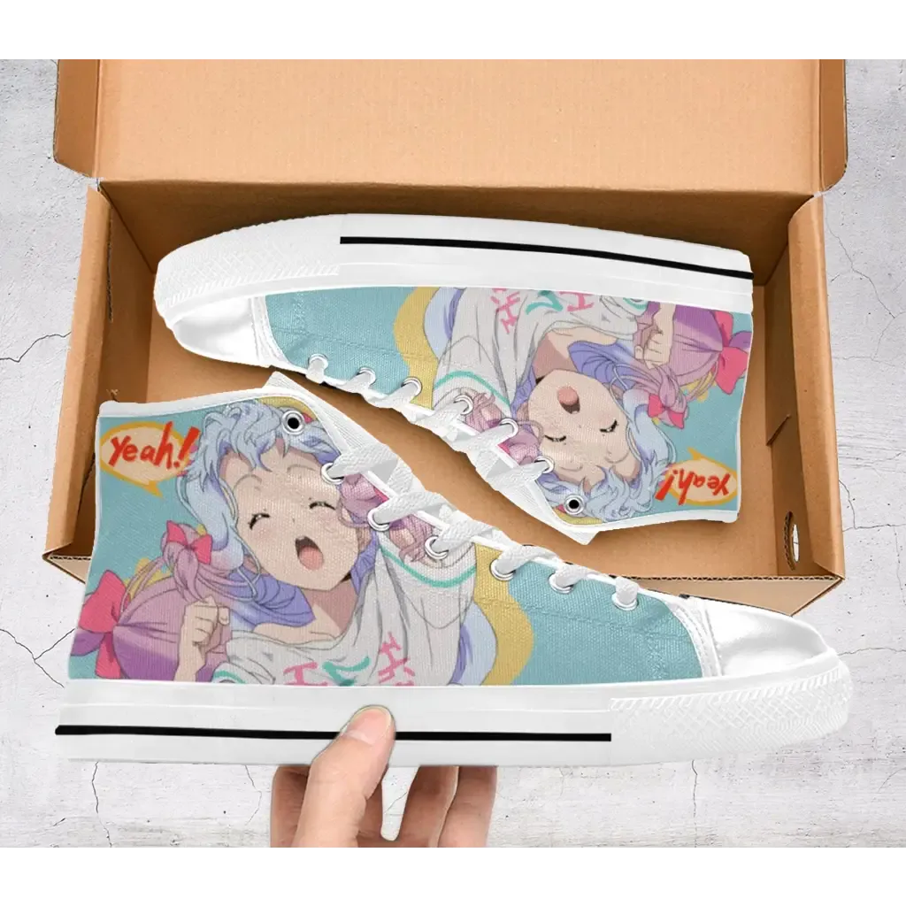 Eromanga Sensei Funny Cute Sagiri Shoes High Top Sneakers for Kids and Adults