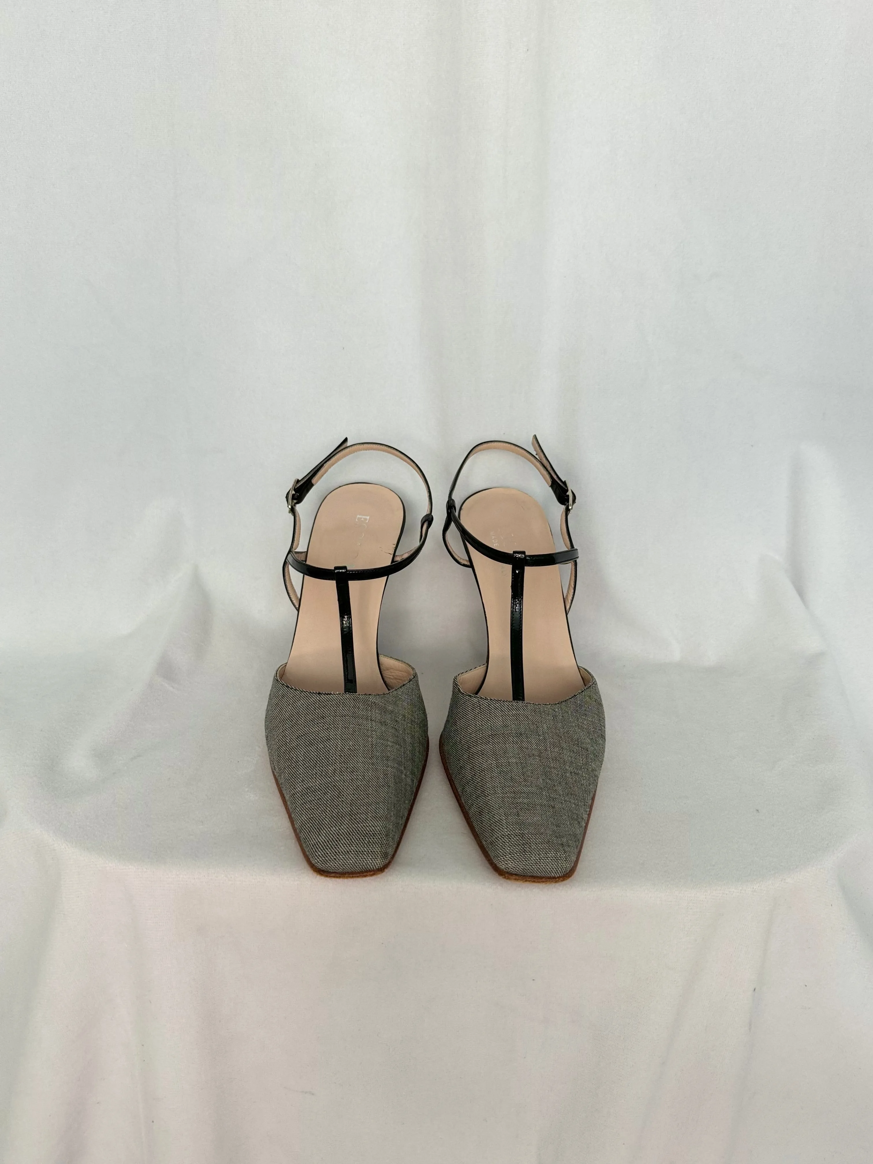 Escada T-Strap Heels