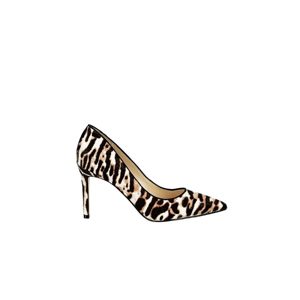 Ezra White Multi Pony Nine West Pumps