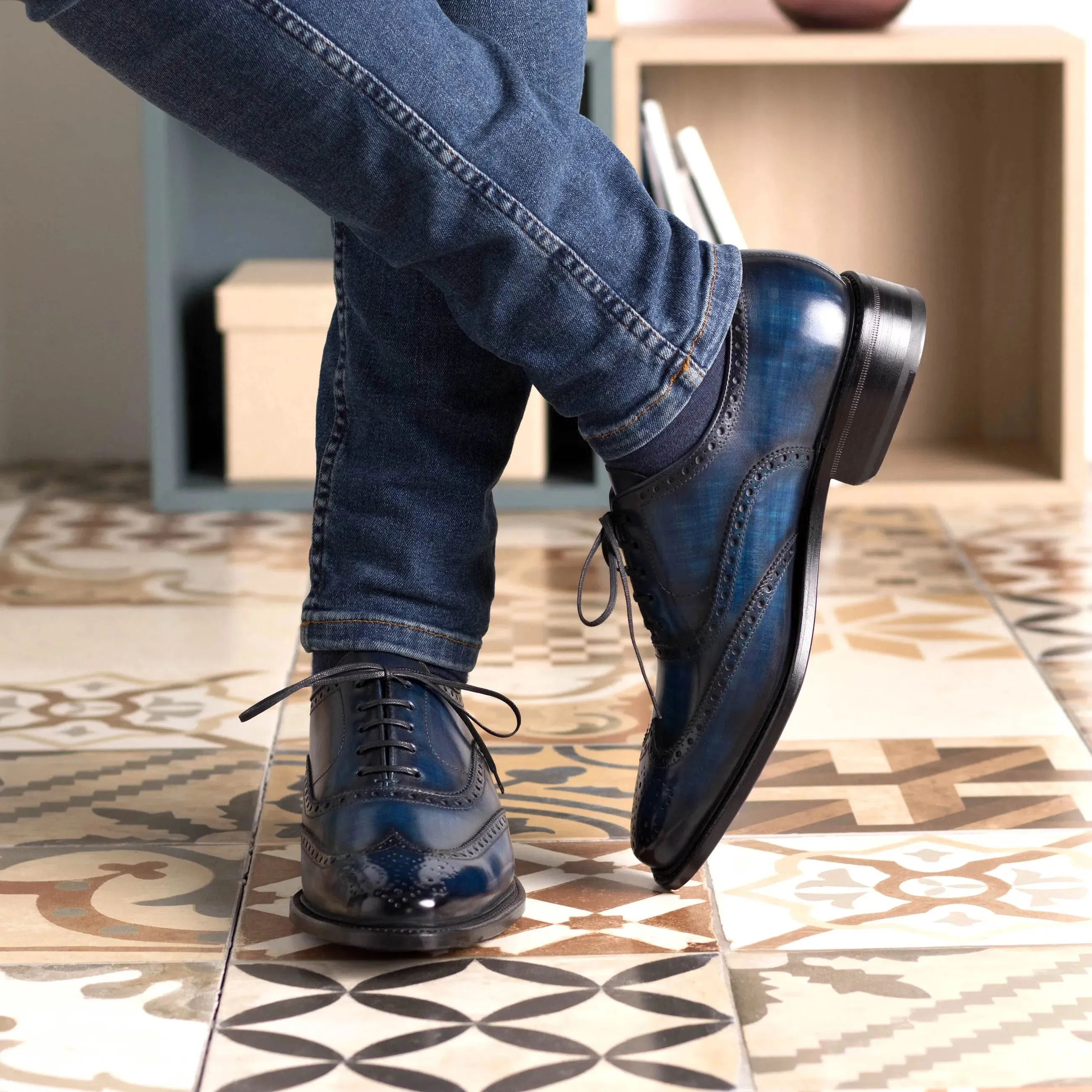 Federico Patina Full Brogue Shoes