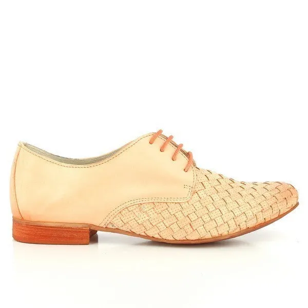 Felmini 1169 Apricot Lace Up Derby Shoes